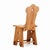 Set of 4 French Brutalist Carved Oak Chairs, Circa 1940 For Sale - Image 4 of 7