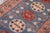Rustic Kazak Light Blue/Beige Wool Runner Rug- 2'11''x13'6'' For Sale - Image 4 of 10