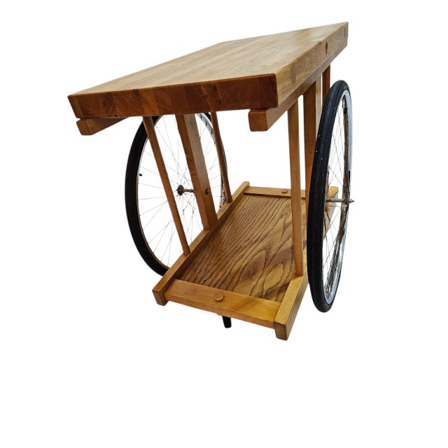 1960s Butcher Block Cart For Sale - Image 10 of 12