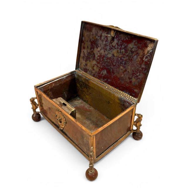 Traditional Circa 1900 Agate and Bronze-Mounted Decorative Box, Possibly Italian For Sale - Image 3 of 4