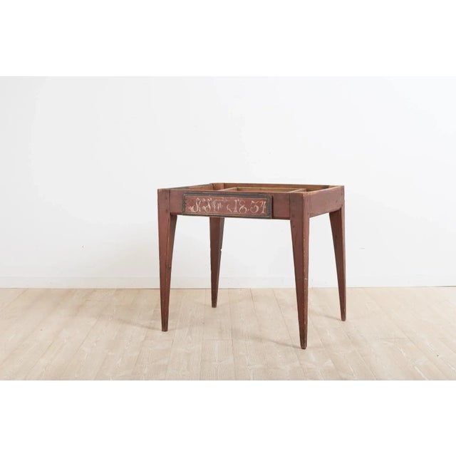 Brown 19th Century Swedish Gustavian Table For Sale - Image 8 of 10