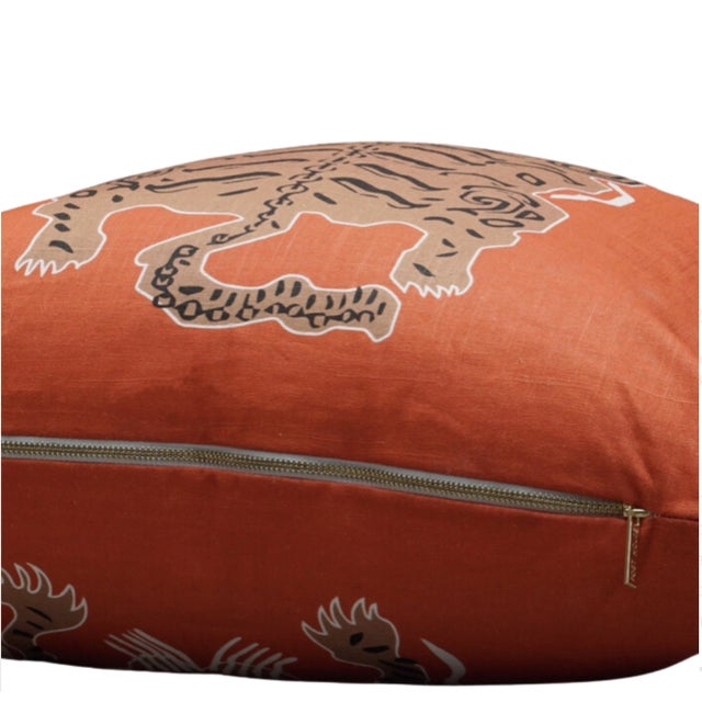 Immerse yourself in the alluring allure of the "Solo Tibetan Tiger Pillow" and allow its essence to enhance your...