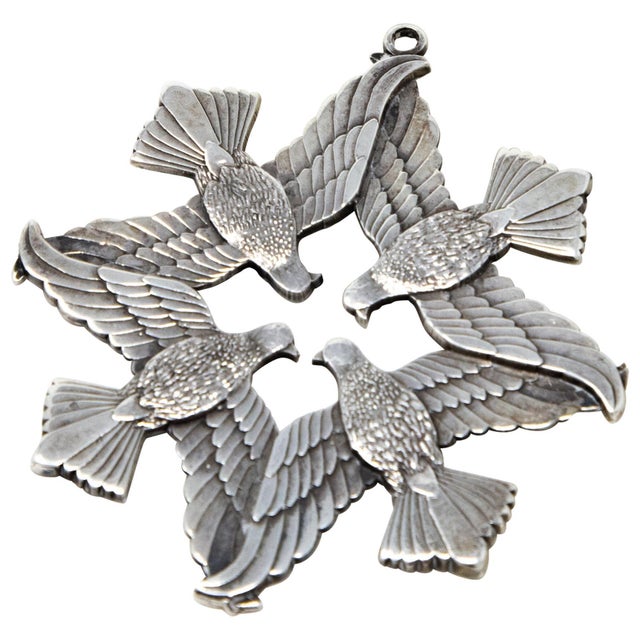 1971 Wallace Sterling Peace on Earth Ornament For Sale - Image 9 of 9