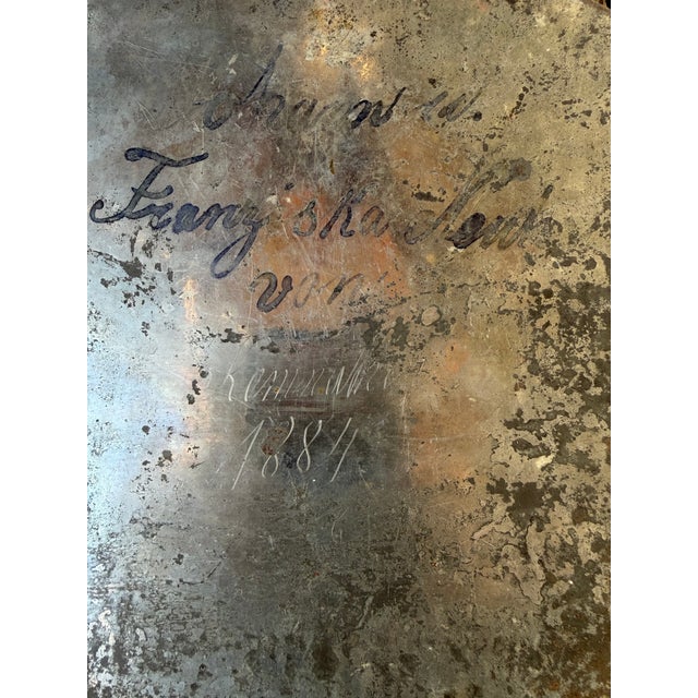 Late 19th Century Tin Retablo Votiv Tafel Religious Prayer Station Maria Horses Cows For Sale - Image 4 of 5