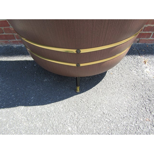 English Retro Mid Century Kitch Barrel Bar 1950s For Sale - Image 9 of 11