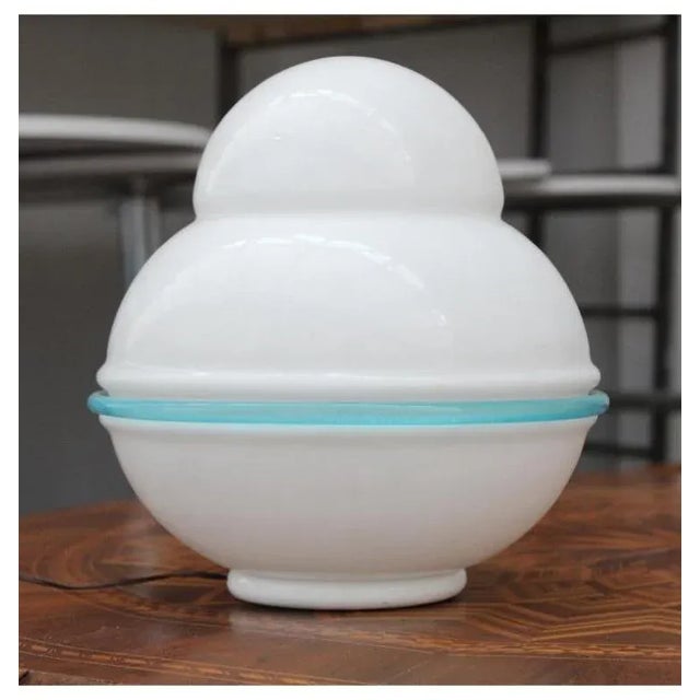 Blue Profile Table Lamp, 1970s For Sale - Image 6 of 6