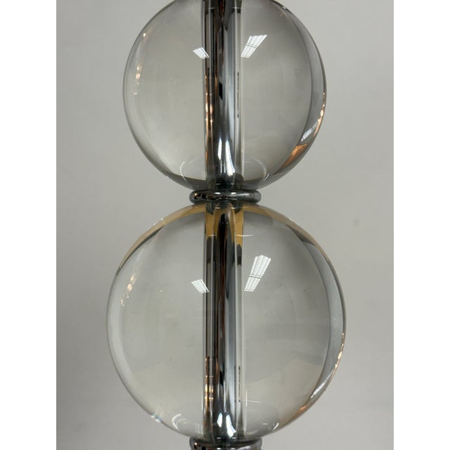 Modern Stacked Glass Orb Table Lamp For Sale - Image 10 of 12