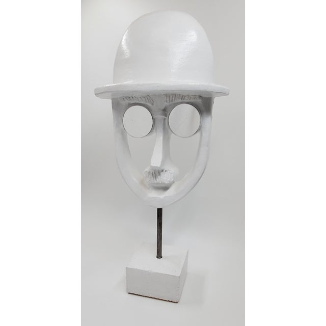 1960s David Gil ' Man With Bowler Hat ' Sculpture Faces Artwork With Bennington Potters For Sale - Image 14 of 17