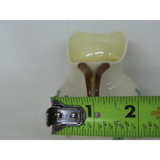 Late 20th Century Belleek Ireland Shamrock Traditional Porcelain Creamer Small Pitcher 4671b For Sale - Image 12 of 14