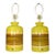 Vintage Mid Century Modern Ceramic Art Pottery Retro Yellow Large Table Lamps - a Pair For Sale