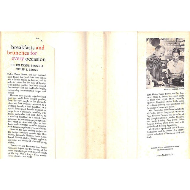 "Breakfasts and Brunches for Every Occasion: Exciting Menus and Recipes From All Over the World" 1961 Brown, Helen Evans & Brown, Philip S. For Sale In New York - Image 6 of 10