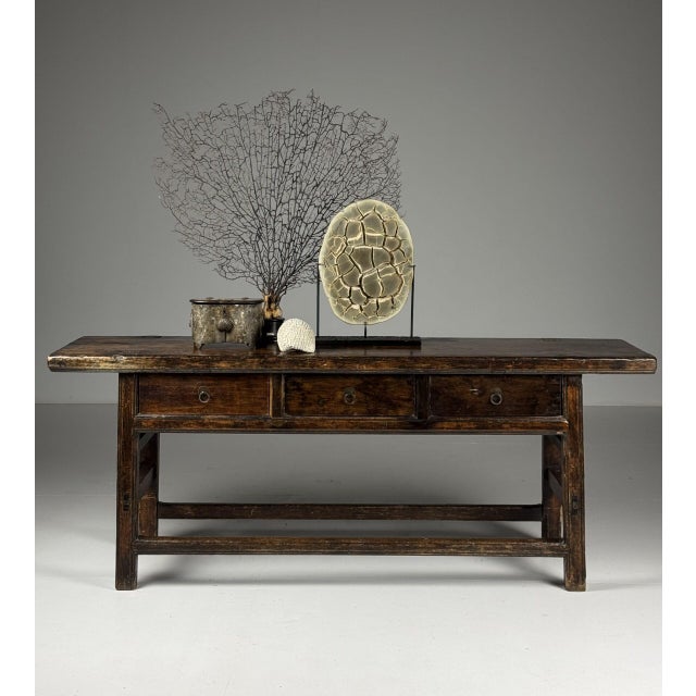 Wood Antique Chinese Side Table, 1900s For Sale - Image 7 of 18