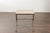 Midcentury French Steel Side Table with Marble Top and Scrolling Supports For Sale In Atlanta - Image 6 of 12