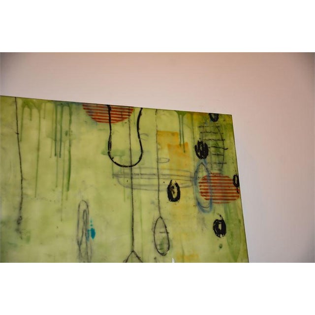 Contemporary Abstract Encaustic Diptych on Panel by Rana Rochat, 2005 - a Pair For Sale In Atlanta - Image 6 of 7