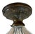 Circa 1920s Fluted Halophane Ceiling Light Fixture For Sale - Image 4 of 6