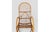 Gold Vintage Rocking Chair in Curved Bamboo with Vertical Slat Weave For Sale - Image 8 of 10