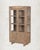 1930s Vintage Teak Wood Armoire | Antique Indian Glass Cabinet | Rustic Display Cabinet | Wabi Sabi Home Decor For Sale - Image 5 of 6