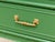 Mid-Century Modern Mid 20th Century Emerald Faux Bamboo Nightstand For Sale - Image 3 of 12