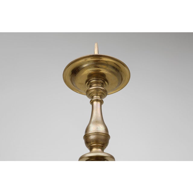 Large French Church Candlestick in Bronze, 1890s For Sale - Image 5 of 11