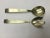 Mid-Century Swedish Solid Brass Salad Utensils - a Pair For Sale - Image 9 of 9