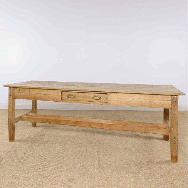 Farmhouse Antique Irish Pine Farmhouse Table | Circa 1870 For Sale - Image 3 of 13