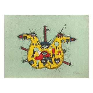 Guy Harloff, Le Coeaur The Heart, 1970s, Screenprint For Sale