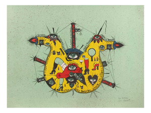 Guy Harloff, Le Coeaur The Heart, 1970s, Screenprint
