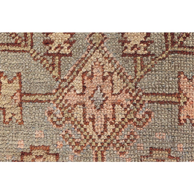 Textile 1920s Turkish Oushak Rug For Sale - Image 7 of 9