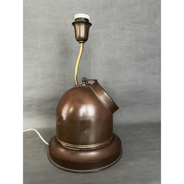 Metal Vintage Naval Lamp, 1970s For Sale - Image 7 of 8