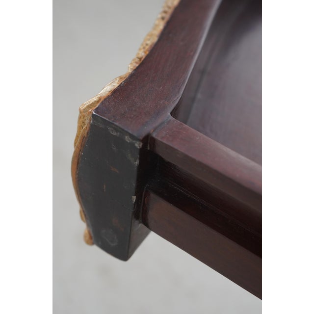 Pietra Dura Marble Top French Louis XV Console Table For Sale - Image 4 of 18