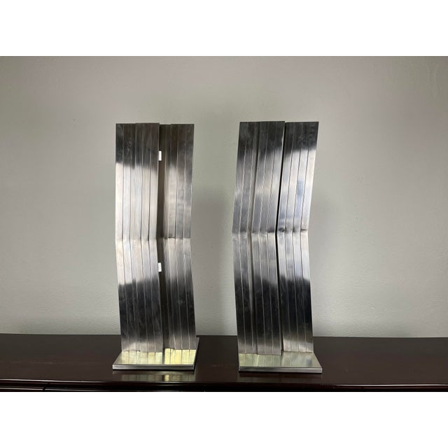 Salvatore Messina, Refractions, 1960s, Steel, Set of 2 For Sale - Image 3 of 9