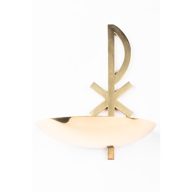Metal Vintage Austrian Wall Lamp in Brass, 1960s For Sale - Image 7 of 18