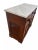 1900 - 1909 Victorian Cabinet Commode Vanity, Locking Drawer, Caster Wheels, Marble Top For Sale - Image 5 of 10