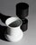 Postmodern Vintage Black and White Porcelain Vases by Tapio Wirkkala for Rosenthal Studio-Line, 1980s, Set of 2 For Sale - Image 3 of 13