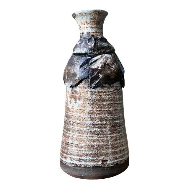 Vintage Handcrafted Ceramic Vase For Sale