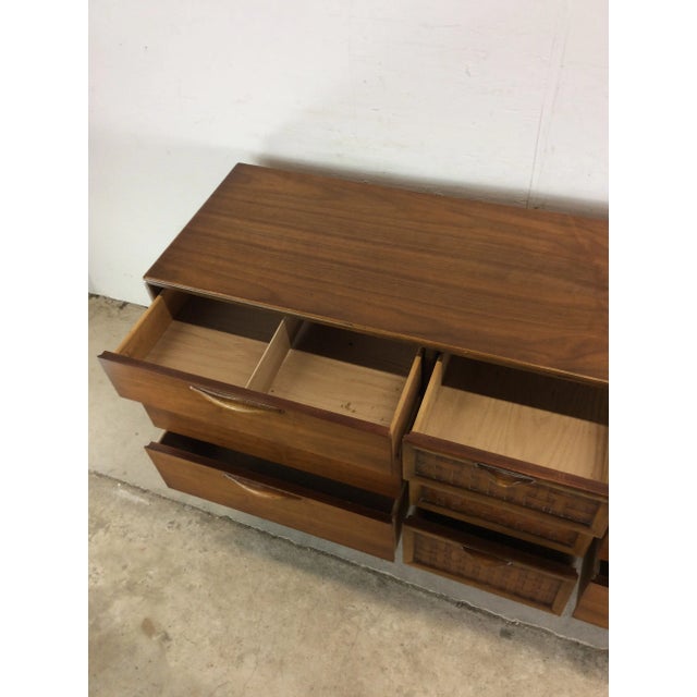 Mid Century Modern Lowboy Dresser by Perspective Series From Lane Furniture For Sale - Image 11 of 12