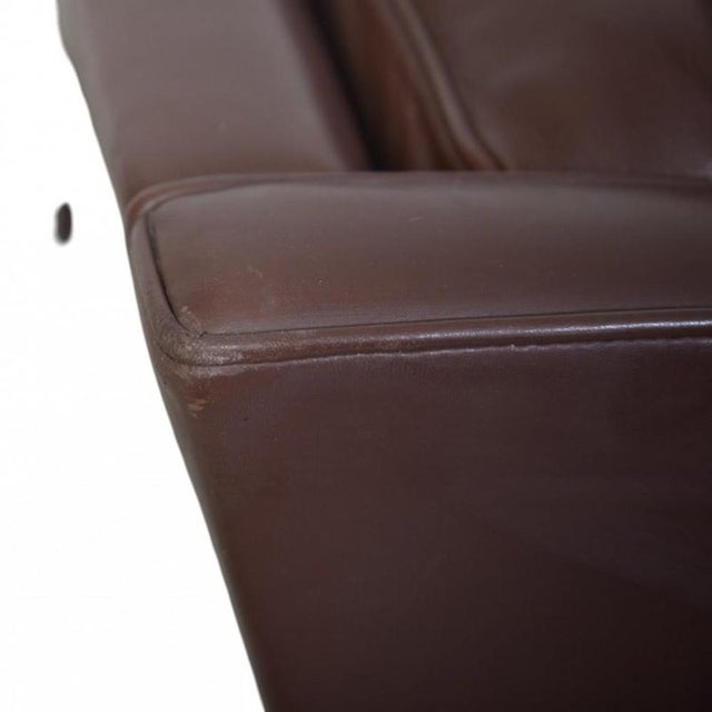 2422 Two-Seater Sofa in Brown Leather by Børge Mogensen, 1980s For Sale - Image 15 of 18