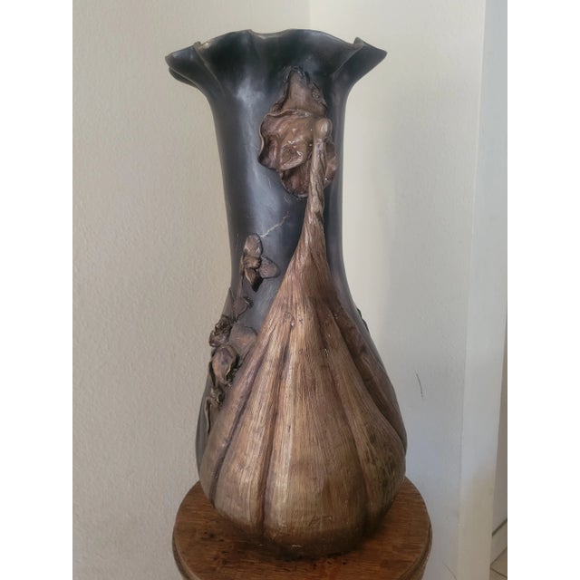 Bronze Mid 20th Century Vintage Bronze Urn/Vase For Sale - Image 8 of 11