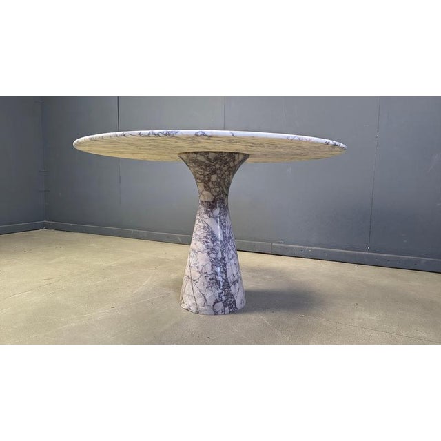 1970s Vintage Round Marble Dining Table, 1970s For Sale - Image 5 of 18