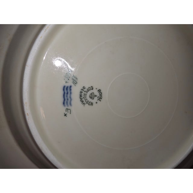 Mid-Century Modern Royal Copenhagen Quaking Grass Pattern Bowls Ten For Sale - Image 3 of 4