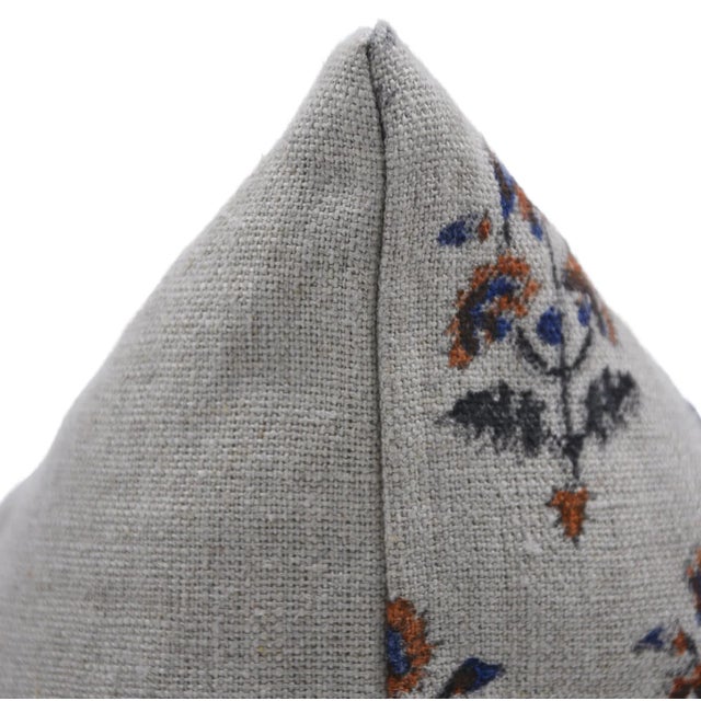 Not Yet Made - Made To Order Fabdivine Block Print Pillow Cover in Thick Linen 20x20 Inches, Traffic Light For Sale - Image 5 of 8