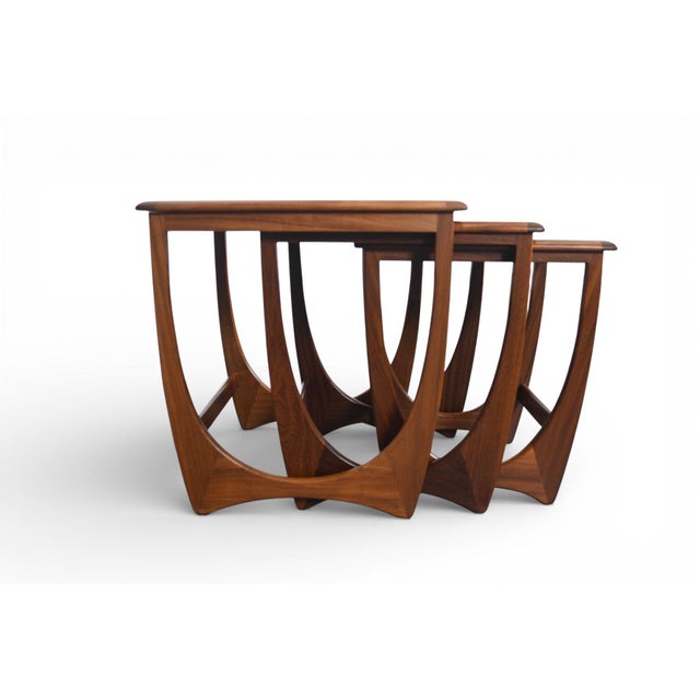 Mid 20th Century Mid 20th Century Attributed to G Plan Astro Nesting Tables in Teak For Sale - Image 5 of 6
