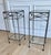 Silver Pair of Vintage Silvered Iron Neoclassical Pedestals / Side Tables / Plant Stands For Sale - Image 8 of 10