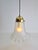 Gold Glass & Brass Pendant Lamp from Peill & Putzler For Sale - Image 8 of 12