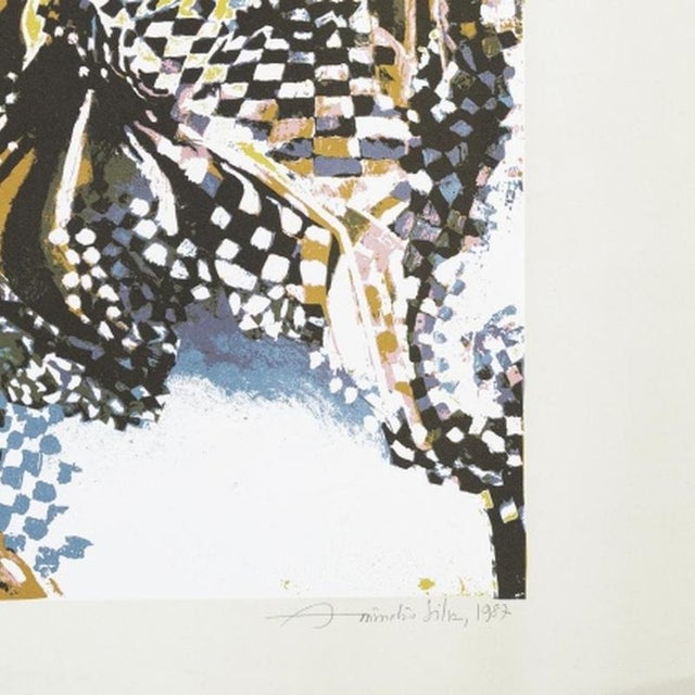 Amândio Silva, Composition, 1987, Screenprint For Sale - Image 5 of 6