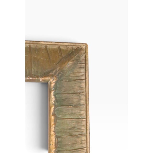 Early 20th Century Antique Gesso Gold Gilt Arts and Crafts Frame For Sale - Image 5 of 10