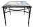 Mid 20th Century Jansen Style Gun Metal End Table With Brass Mounts From Design Institute of America For Sale