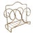 1930s Hollywood Regency Brass Magazine Rack For Sale