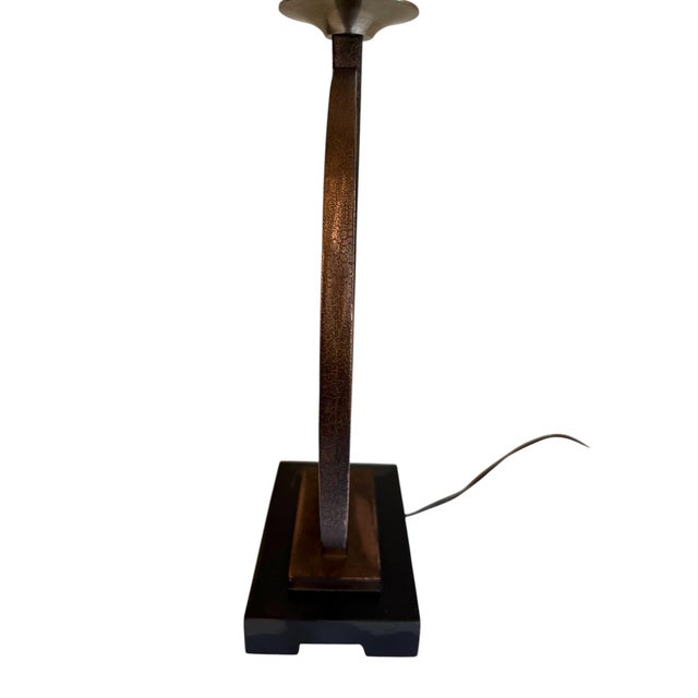 Uttermost Bronze and Copper Geometric Lamp For Sale In Indianapolis - Image 6 of 11