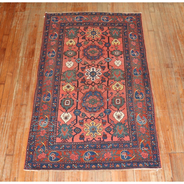 Rust Color Persian Hamadan Malayer scatter size rug from the 1930s Details rug no. j2652 size 3' 5" x 6' 1" (104 x 185 cm)